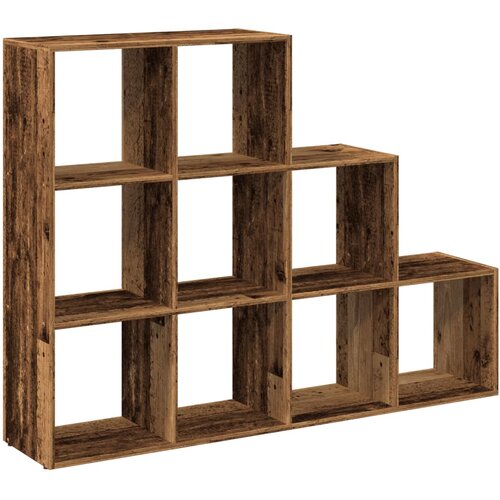  pregrada/regal za knjige 3 razina 137,5x29x103,5cm drveni Slike