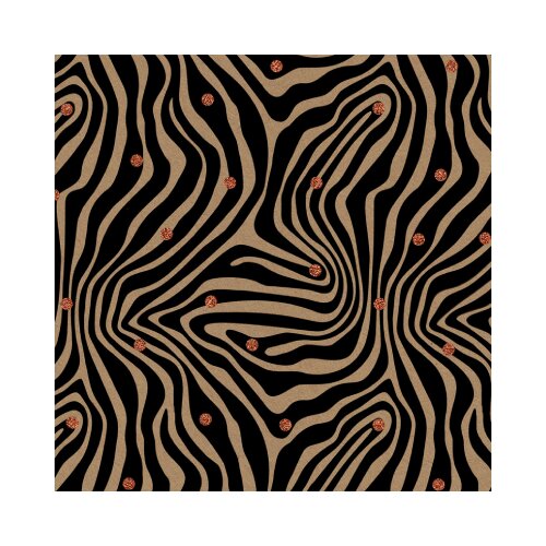The Unique Paper Company Precious Metal - Ukrasni papir tabak - Precious Metal, Bio Glitter, Zebra Print Copper Spot Slike