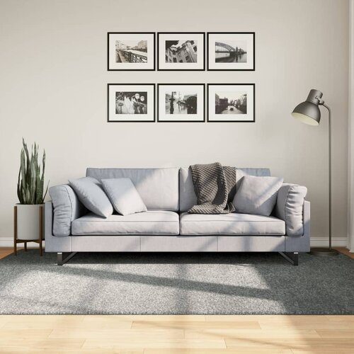 vidaXL Košata preproga moderna zelena 160x230 cm Cene