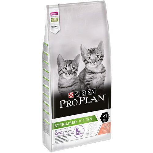 Pro Plan PURINA Sterilised Kitten bogata z lososom - Varčno pakiranje: 2 x 10 kg Slike