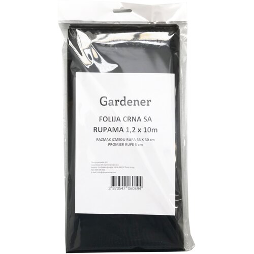 Gardener GREEN GARDEN FOLIJA CRNA SA RUPAMA 10M Cijene