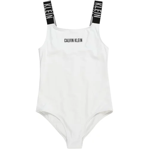 Calvin Klein Swimwear Jednodijelni kupaći kostim 'Intense Power' crna / bijela