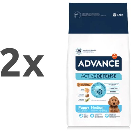 Advance Puppy Medium Protect - pi&amp;scaron;čanec in riž 2 x 12 kg Slike