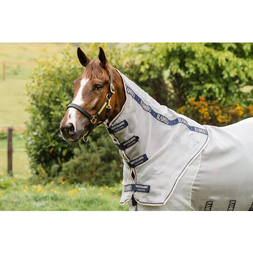 Horseware Ireland Vratni del pregrinjala Rambo® Protector Neck Cover, Silver/Navy & White & Beige - XL