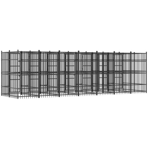  kavez za pse čelični 12,9 m&amp;sup2; Slike