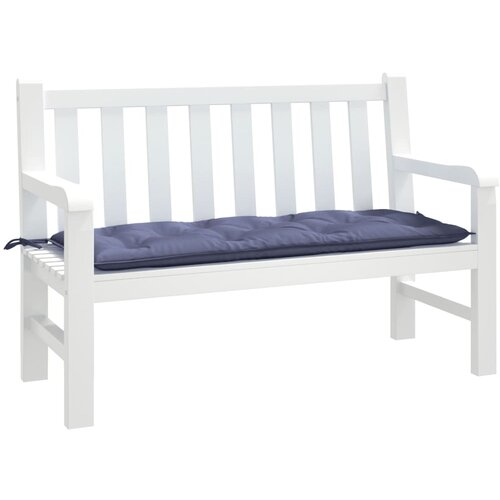  Jastuk za vrtnu klupu modri 120x50x7 cm tkanine Oxford Slike