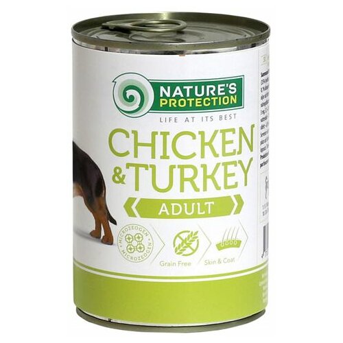 Natures Protection hrana u konzervi za pse - piletina i ćuretina 400gr Slike