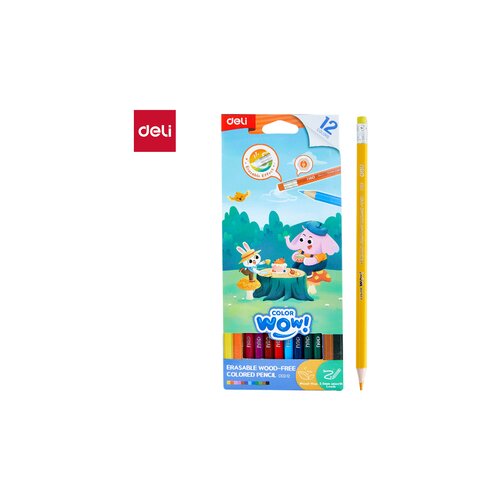 Deli DRVENE BOJICE IZBRISIVE 1/12 EC102-12 Slike