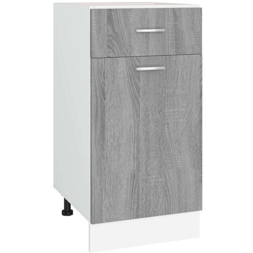 VidaXL Spodnja omarica siva sonoma 40x46x81,5 cm inženirski les Slike