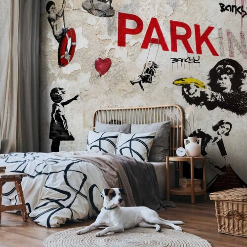  Foto tapeta - [Banksy] Graffiti Collage 100x70 Standard Slike