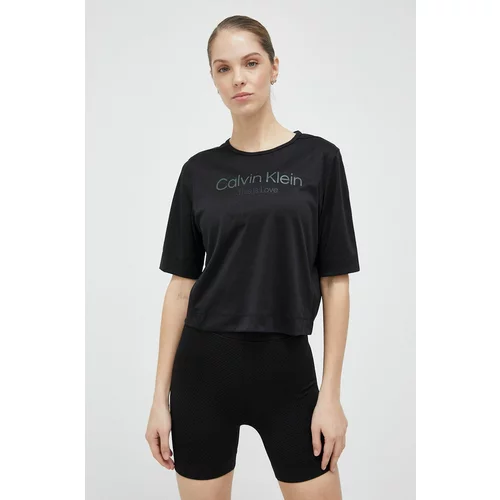 Calvin Klein Kratka majica za vadbo Pride črna barva