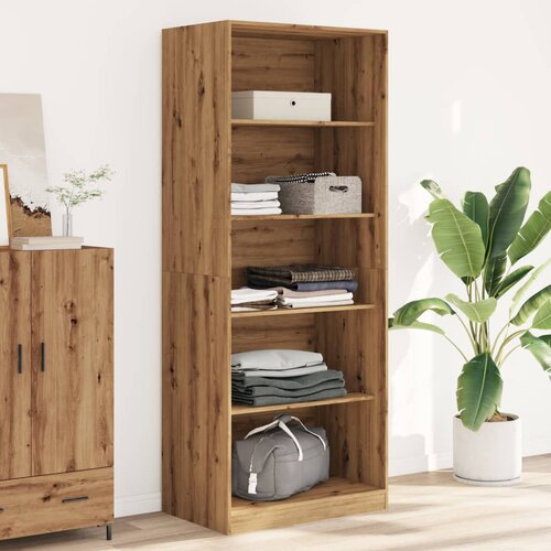  The Living Store Garderobna omara artisan hrast 80x50x200 cm inženirski les - Garderobna Omara, (21458328) Cene