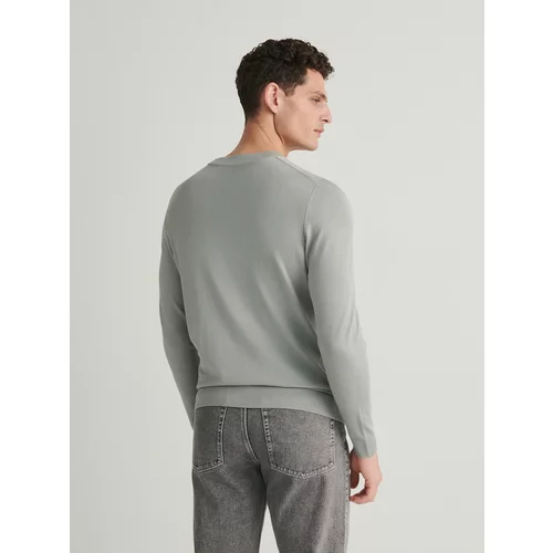 Reserved - Džemper s visokim udjelom viskoze - bljedozeleno