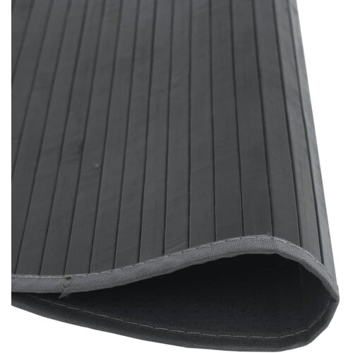  Okrugli tepih sivi 60 cm bambus Slike