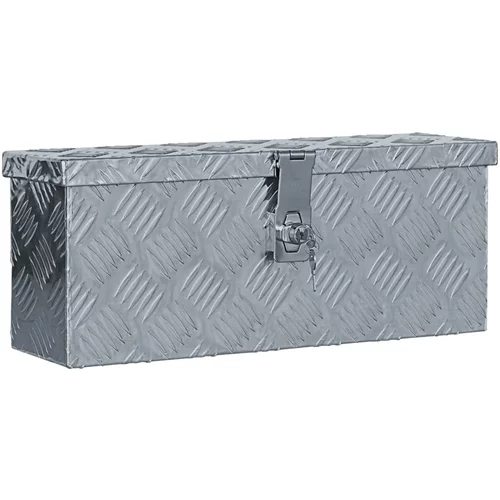  Aluminijska kutija 48,5 x 14 x 20 cm srebrna