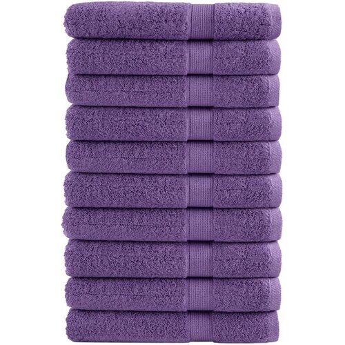 vidaXL Premium brisače 10kos vijolična 80x200 cm 600 g/m2 100 % bombaž Cene
