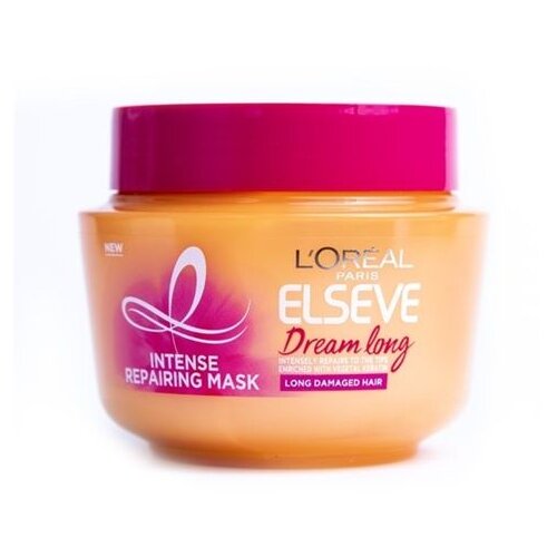 L&amp;acute;Or&amp;eacute;al Paris maska ​​za dugu, o&amp;scaron;tećenu kosu Elseve Dream Long 300 ml Slike