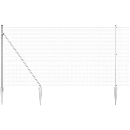 vidaXL Varjena žična ograja s 13 sidrnimi palicami 1.5x50 m Galvanizirano jeklo, (22085773) Cene