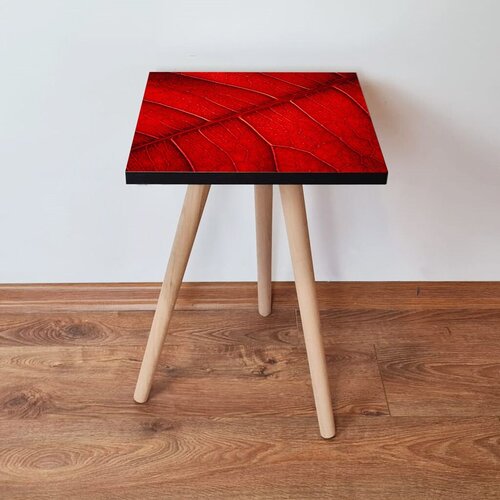 Hanah home klub sto Shp104, 35x42x35 cm, Crveni Slike