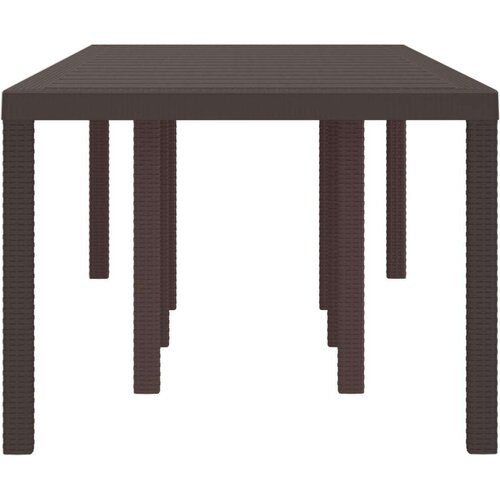  Vrtni Stol Smeđa 250x100x73 cm Poli Ratan Slike