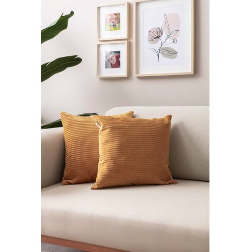 Mioli Decor Prevleke za blazino v kompletu 2 ks iz rebrastega žameta 43x43 cm – Cene