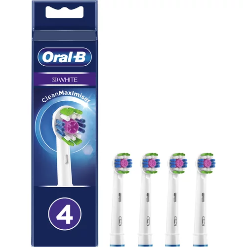 Oral-b zamjenske glave power brush 3D bijele (4kom), (1011002773)