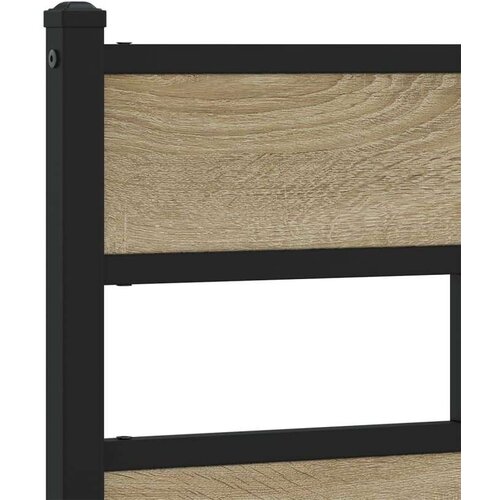 VidaXL metalni okvir kreveta bez madraca boja hrasta sonome 80x200 cm Slike
