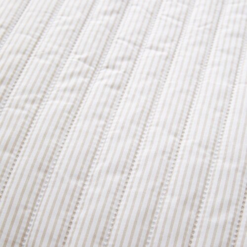 Catherine Lansfield Bež pre&amp;scaron;ito pregrinjalo 220x230 cm Stripe &amp;ndash; Slike