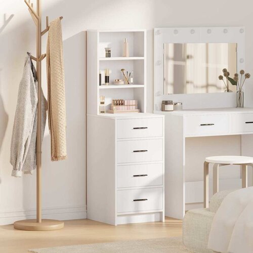  Highboard s ladicama Bijelo 40 x 41 x 135 cm Konstruirano drvo Cijene