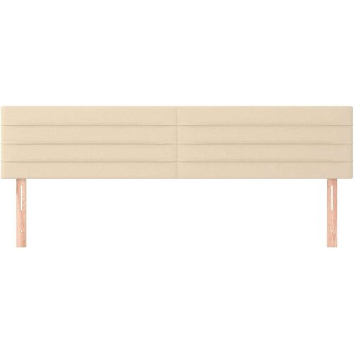  Uzglavlja 2 kom krem 100x5x78/88 cm od tkanine Slike