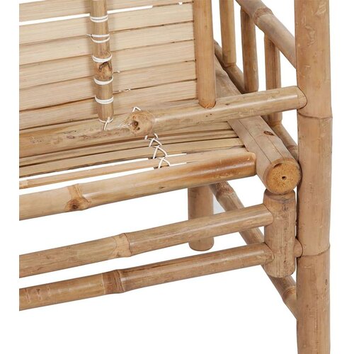  Klupa s jastukom 120 cm od bambusa Slike