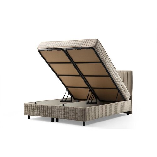Hanah home Safir120 x 200 - Brown Brown Single Bed Base &amp;amp; Headboard Slike
