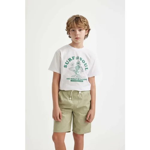 Defacto Boy Crew Neck Printed Short Sleeve T-Shirt