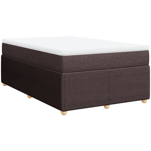 Maison Chic Box spring postelja - Vzmetna postelja z vzmetnico temno rjava 120x190 cm blago SL5393, (21900743) Cene