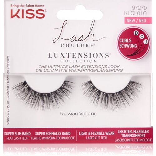 Kiss Lash Couture LuXtensions umetne trepalnice Russian Volume 2 kos Cene