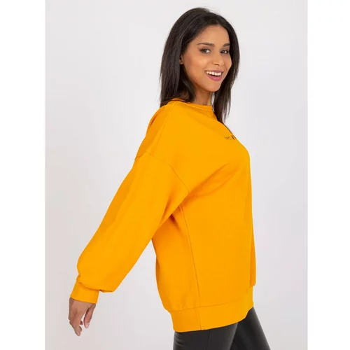 Fashion Hunters Miley's light orange loose fit sweatshirt