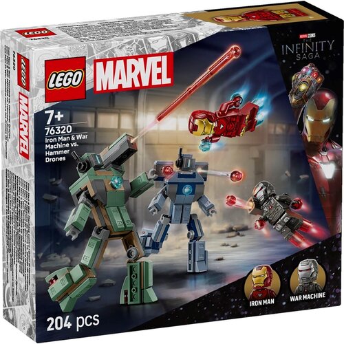 Lego MARVEL 76320 Iron Man &amp;amp; War Machine vs. Hammer Drones Slike