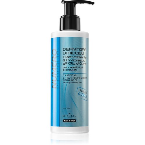 Brelil Num&amp;eacute;ro Elasticizing &amp;amp; Frizz-Free krema za valovite lase 200 ml Slike