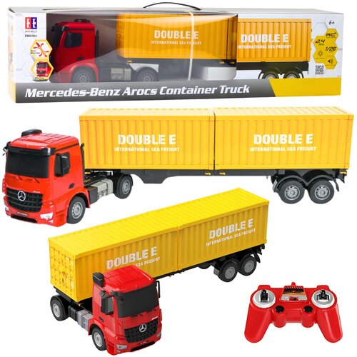 Lean Toys Licencirani kamion na daljinsko upravljanje Mercedes-Benz Arocs 1:26 - crveno/žuti Cijene