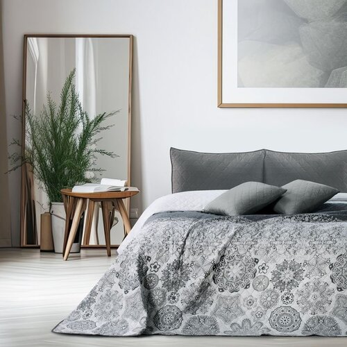 DecoKing Prekrivač Alhambra 200x220 cm, siva/bijela Cene