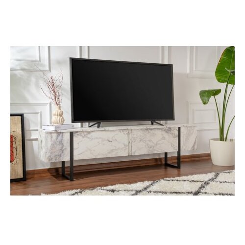 Hanah home TV polica Serenity Fressia Marble Black Slike