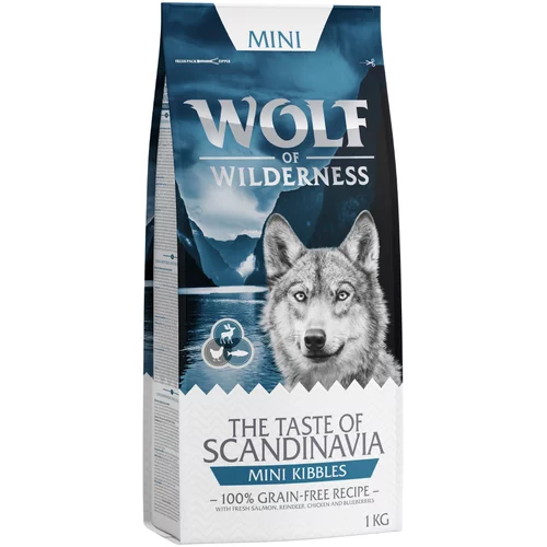 Wolf of Wilderness - Mini briketi ("The Taste Of") 1 kg Scandinavia - severni jelen, losos, piščanec