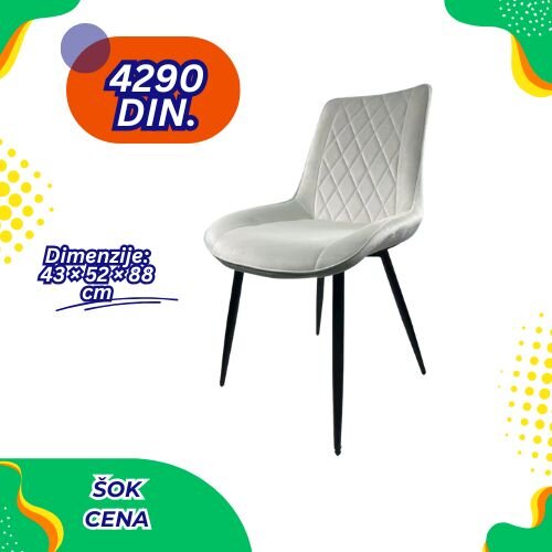 Zotrix Verona stolica za trpezariju br: 58 - krem Slike