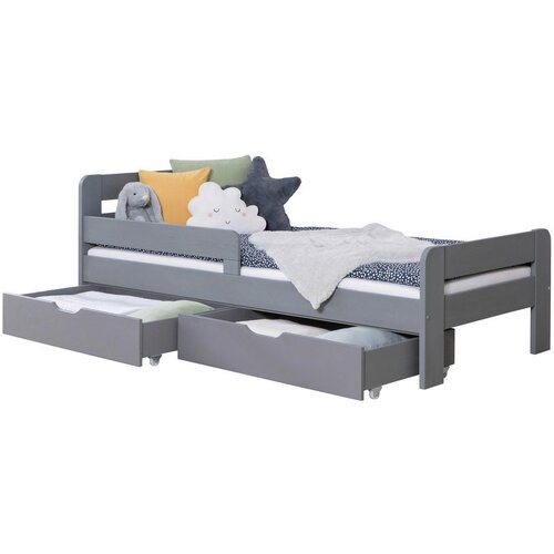 MID.YOU POSTELJA S PREDALOM 90 cm x 200 cm , svetlo siva Cene