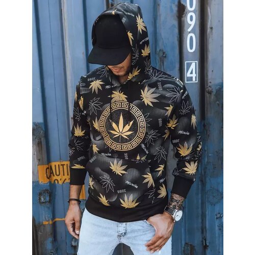 DStreet Bluza męska z nadrukiem czarna Cene