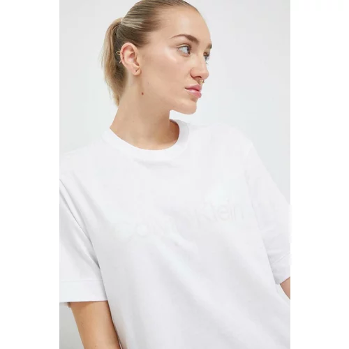 Calvin Klein Športna kratka majica Effect bela barva