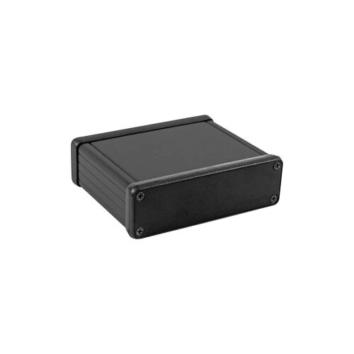 Hammond Electronics 1455L801BK univerzalno kući&amp;scaron;te 80 x 103 x 31 aluminij ekstrudirani crna (eloksirana) 1 St. Slike