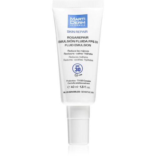 MARTIDERM Skin Repair Rosarepair Fluid Emulsion SPF 30 vlažilni fluid proti rdečici na obrazu SPF 30 40 ml Slike
