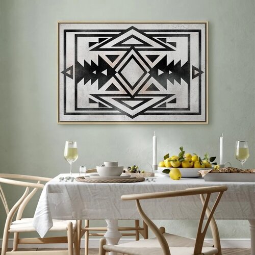  Slika - Ethnic Pattern (1 Part) Wide 120x80 U prirodnom drvenom okviru Slike