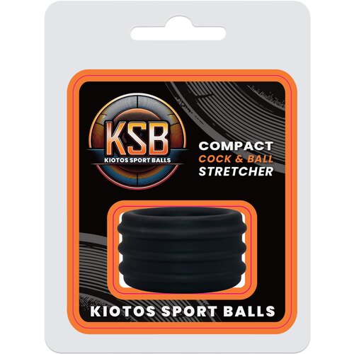 Kiotos KSB Silicone Cockring &amp;amp; Ball Stretcher Compact Black Slike